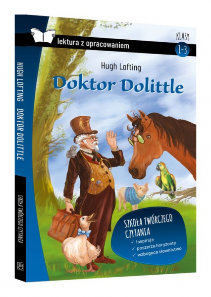 Doktor Dolittle lektura z opracowaniem Klasy 1-3 - Hugh Lofting | okładka