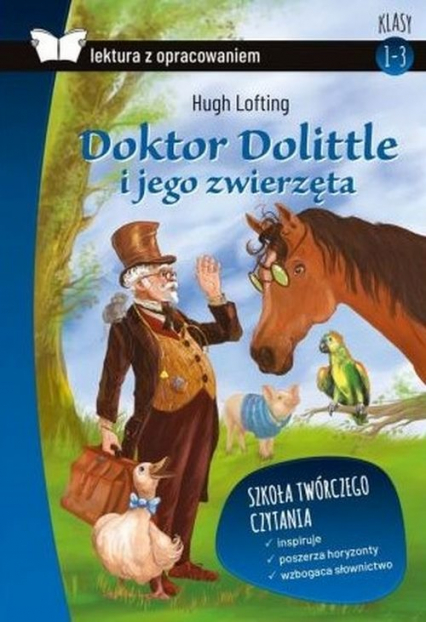 Doktor Dolittle Lektura z opracowaniem - Hugh Lofting | okładka