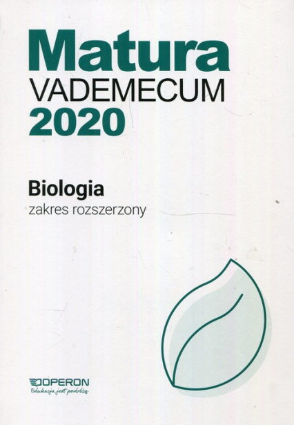 Matura 2020 Biologia Vademecum Zakres rozszerzony Szkoła ponadgimnazjalna - Betleja Laura | okładka