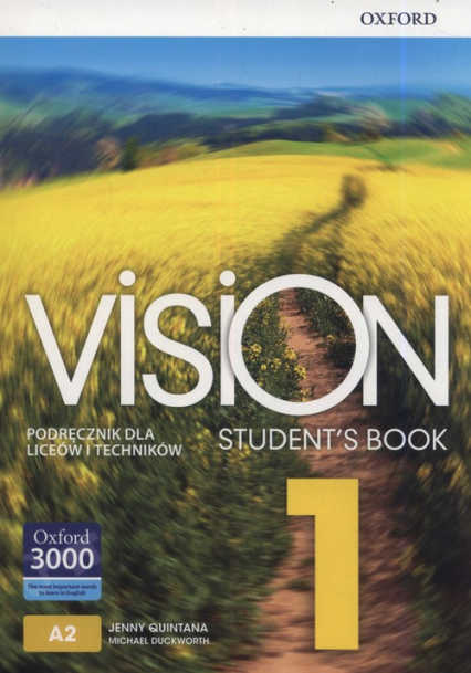 Vision 1 Student's Book Szkoła ponadpodstawowa i ponadgimnazjalna - Duckworth Michael, Quintana Jenny | okładka
