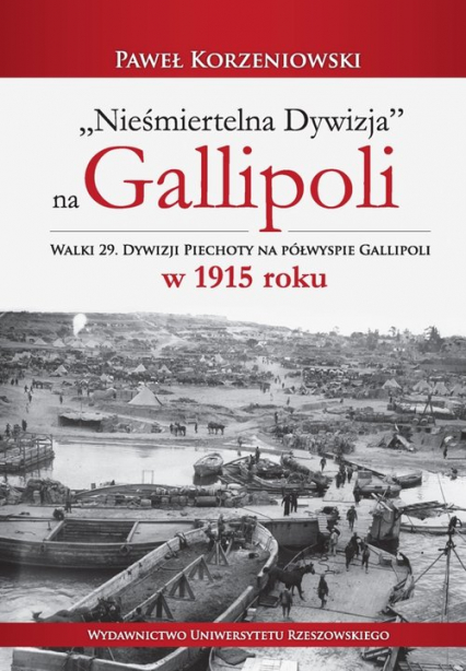 Nieśmiertelna dywizja na Gallipoli Walki 29. Dywizji Piechoty na półwyspie Gallipoli w 1915 roku - Paweł Korzeniowski | okładka