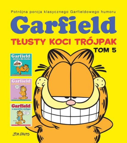 Garfield Tłusty koci trójpak Tom 5 - Jim Davis | okładka