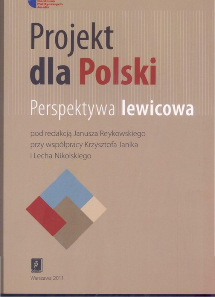 Projekt dla Polski Perspektywa lewicowa -  | okładka