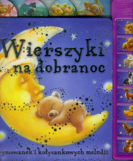 Wierszyki na dobranoc książeczka dźwiękowa - Barbara Szymanek | okładka