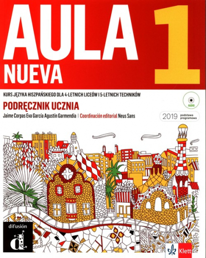 Aula Nueva 1 Podręcznik ucznia z płytą CD Liceum i technikum -  | okładka