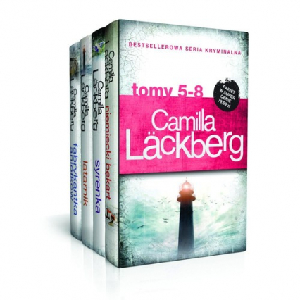 Camilla Lackberg Tom 5-8 Niemiecki bękart / Syrenka / Latarnik / Fabrykantka aniołków Pakiet - Camilla  Läckberg | okładka