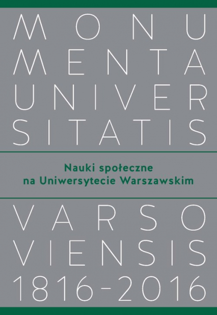 Nauki społeczne na Uniwersytecie Warszawskim -  | okładka