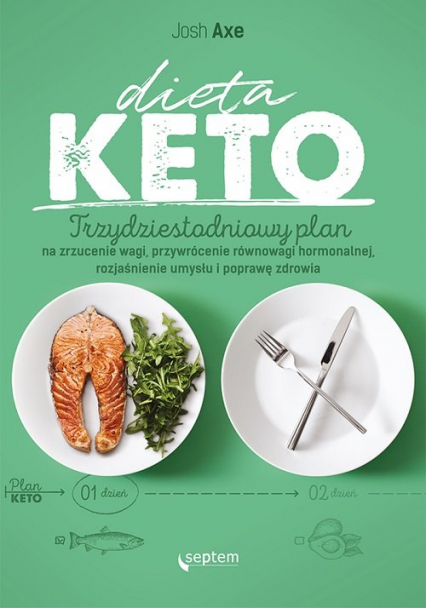 Dieta KETO. Trzydziestodniowy plan na zrzucenie wagi, przywrócenie równowagi hormonalnej - Axe Josh | okładka