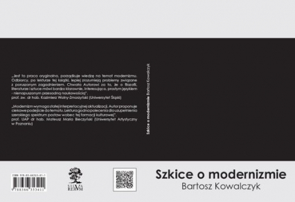 Szkice o modernizmie - Bartosz Kowalczyk | okładka