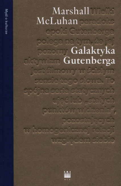 Galaktyka Gutenberga - Marshal McLuhan | okładka