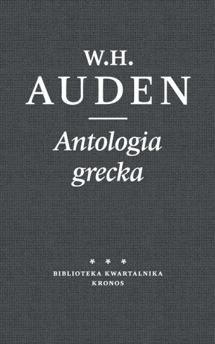 Antologia grecka - Auden W. H. | okładka