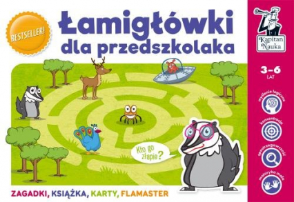 Łamigłówki dla przedszkolaka - Agnieszka Biela, Minge Krzysztof, Minge Natalia, Sobkowiak Monika | okładka