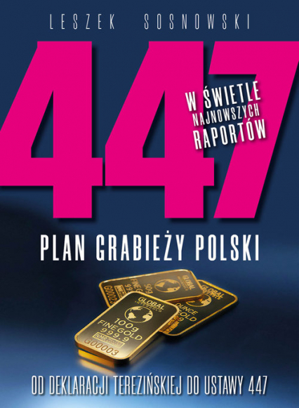 447 Plan grabieży Polski Od deklaracji terezińskiej do ustawy 447 - Leszek Sosnowski | okładka