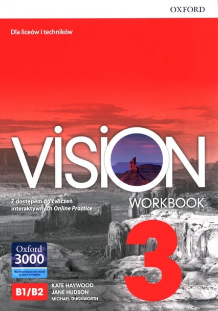 Vision 3 Workbook Liceum technikum - Haywood Kate, Hudson Jane | okładka