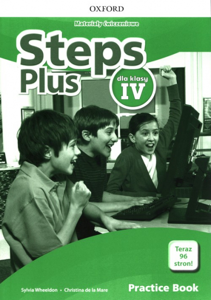 Steps Plus 4 Materiały ćwiczeniowe z kodem dostępu do Online Practice Szkoła podstawowa - de la Mare Christina | okładka