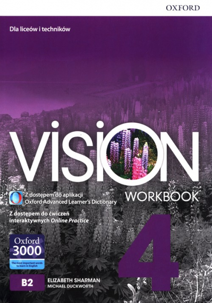Vision 4 Workbook Liceum technikum - Duckworth Michael, Sharman Elizabeth | okładka
