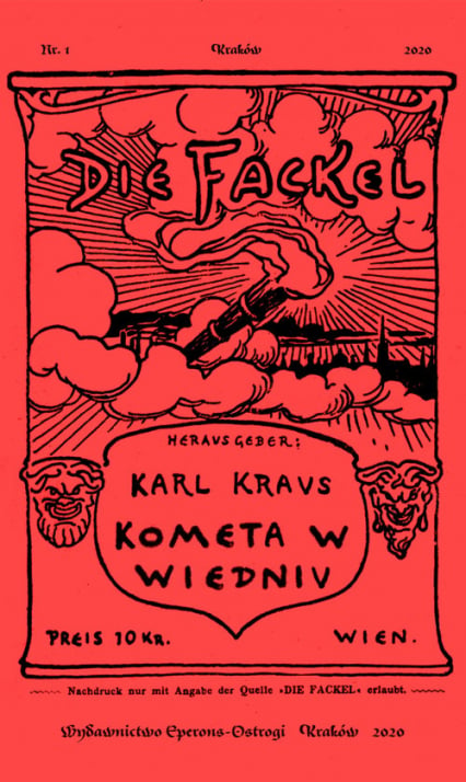 Kometa w Wiedniu Satyry i glosy z lat 1910-1920 - Karl Kraus | okładka
