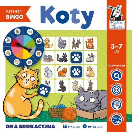 Koty Smart bingo Gra edukacyjna - Izabela Gołaszewska | okładka
