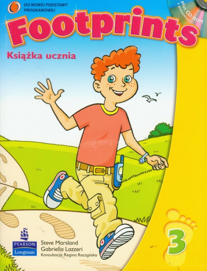 Footprints 3 książka ucznia z płytą CD Szkoła podstawowa - Lazzeri Gabriella, Marsland Steve | okładka