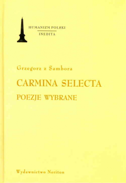 Carmina Selecta Poezje wybrane -  | okładka