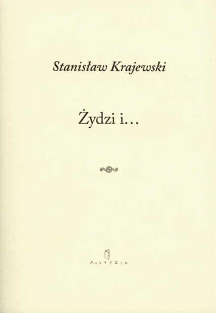 Żydzi i… - Krajewski Stanisław | okładka