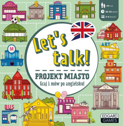 Let"s talk! Projekt miasto. Graj i mów po angielsku - Norman Ewa, Szewczyk Michał | okładka