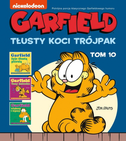 Garfield Tłusty koci trójpak Tom 10 - null | okładka