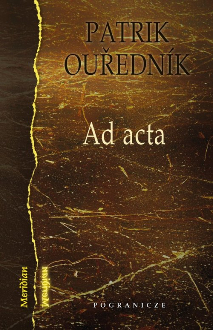 Ad acta - Patrik Ourednik | okładka