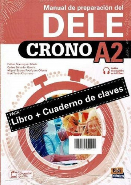 Crono DELE A2 Podręcznik do nauki języka hiszpańskiego + zawartość online -  | okładka