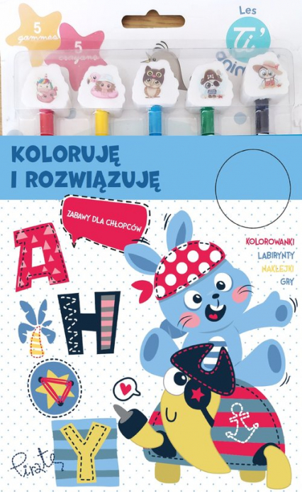 Koloruję i rozwiązuję Zabawy dla chłopców - Ewelina Grzankowska | okładka