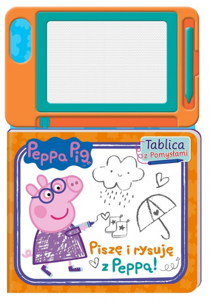 Peppa Pig Tablica z pomysłami Piszę i rysuję z Peppą! - null null | okładka