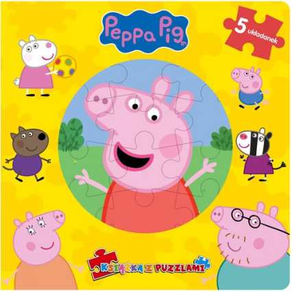 Peppa Pig Książka z puzzlami -  | okładka