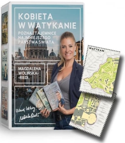 Pakiet: Kobieta w Watykanie (3 książki + mapa)
 - Wolińska-Riedi Magdalena | okładka