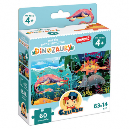 CzuCzu Puzzle panoramiczne Dinozaury 4+ -  | okładka