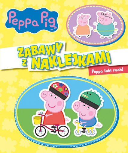 Peppa Pig Zabawy z naklejkami Peppa lubi ruch! -  | okładka