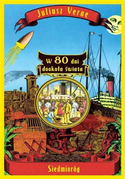 W 80 dni dookoła świata - Juliusz Verne | okładka
