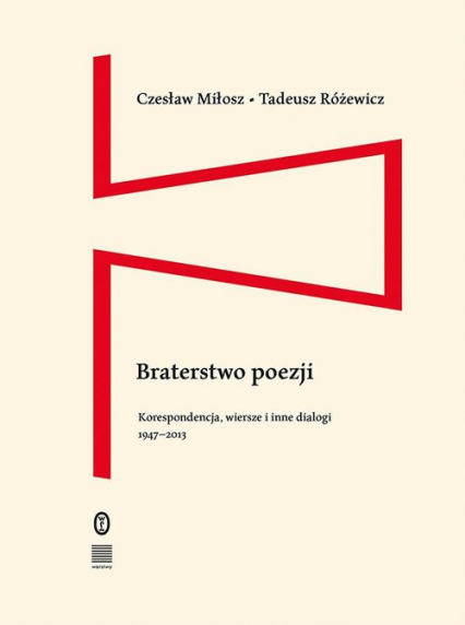 Braterstwo poezji Korespondencja, wiersze i inne dialogi 1947–2013 - Miłosz Czesław, Różewicz Tadeusz | okładka