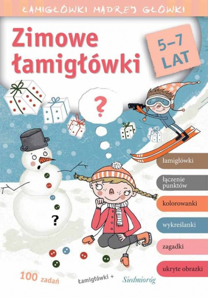 Zimowe łamigłówki Łamigłówki mądrej główki - Tamara Michałowska | okładka