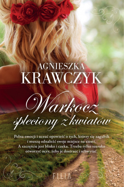 Warkocz spleciony z kwiatów Wielkie Litery - Agnieszka Krawczyk | okładka