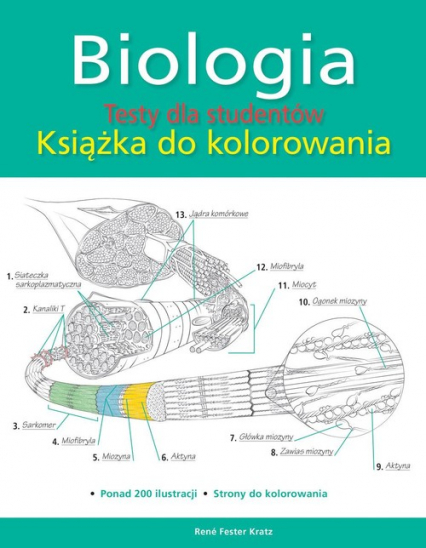 Biologia Testy dla studentów Książka do kolorowania - Fester Kratz Rene | okładka