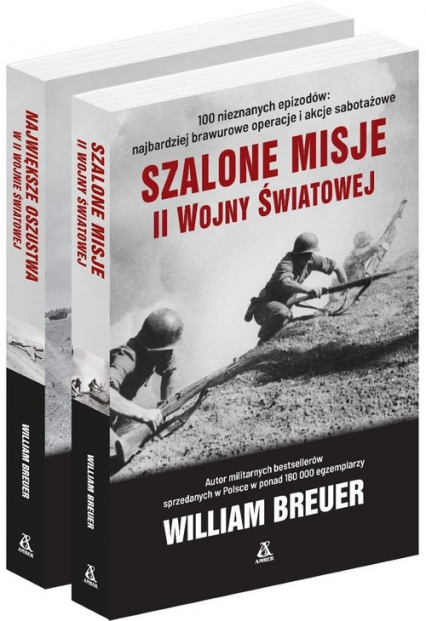 Szalone misje II Wojny Światowej / Największe oszustwa w II Wojnie Światowej Pakiet - William Breuer | okładka