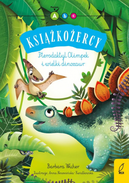 Książkożercy Pterodaktyl Olimpek i wielki dinozaur - Barbara Wicher | okładka