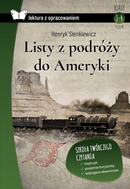 Listy z podróży do Ameryki Lektura z opracowaniem - Henryk Sienkiewicz | okładka