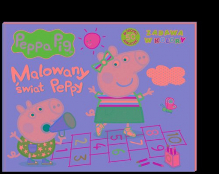 Peppa Pig Zabawa w kolory Malowany świat Peppy -  | okładka