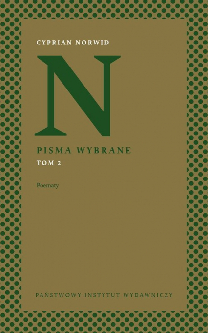Pisma wybrane Tom 2 Poematy - Cyprian Kamil Norwid | okładka