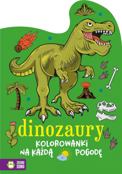 Kolorowanki na każdą pogodę Dinozaury -  | okładka