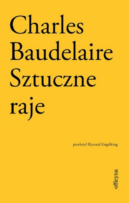 Sztuczne raje - Charles Baudelaire | okładka