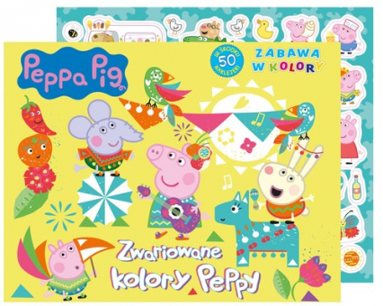 Peppa Pig Zabawa w kolory Zwariowane kolory Peppy - Opracowanie Zbiorowe | okładka