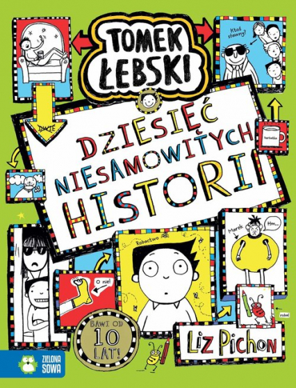 Tomek Łebski. Dziesięć niesamowitych historii - Liz Pichon | okładka
