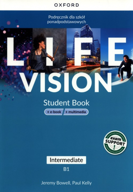 Life Vision Intermediate Podręcznik + e-book + multimedia Szkoła ponadpodstawowa - Bowell Jeremy | okładka